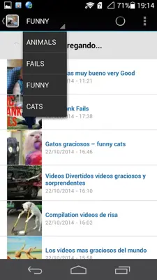 Videos de risa android App screenshot 1